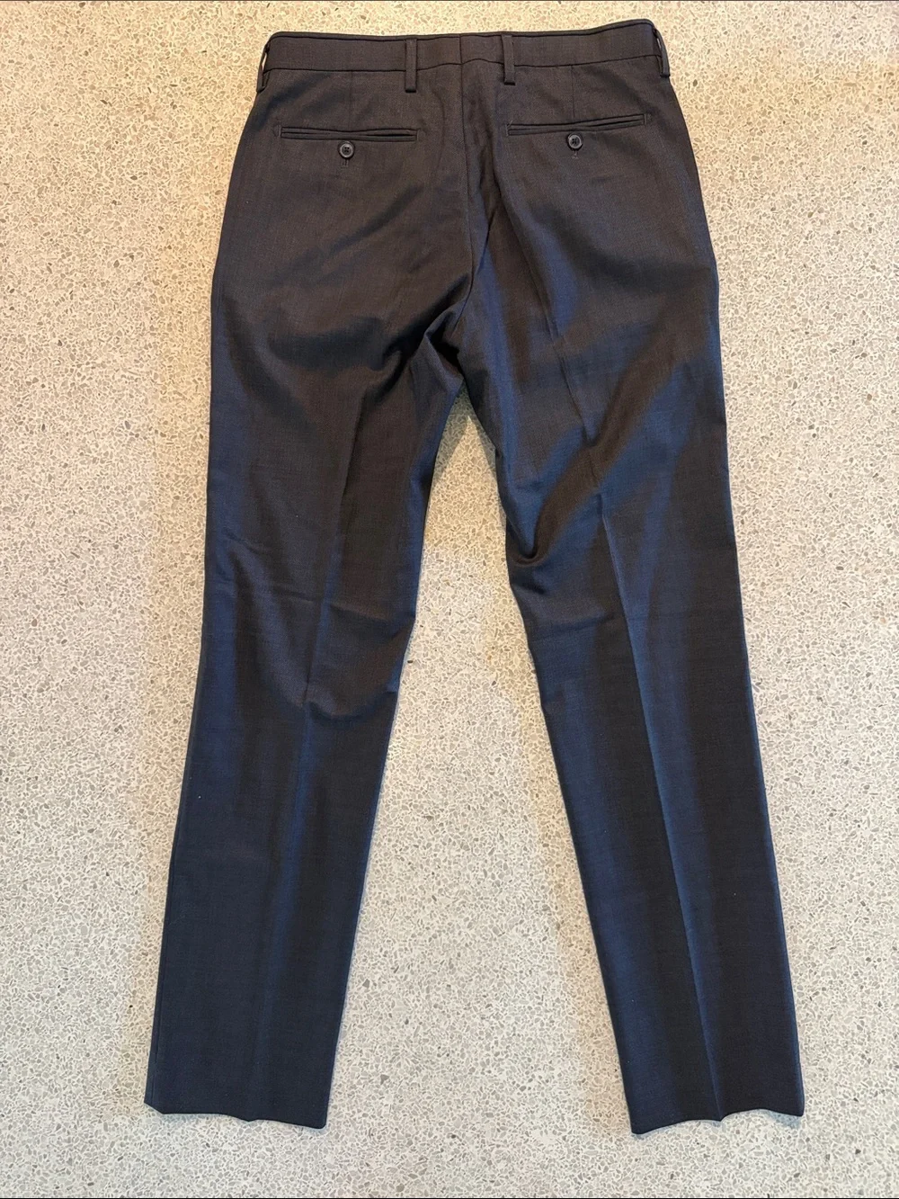 Banana Republic Modern Slim Fit  Tab Over Dress Pants in Dark Charcoal 31 x 34